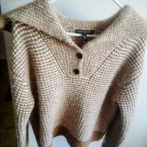 Banana Republic wool butterfly collar button up sweater